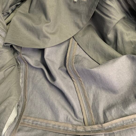 ALEXANDRE PLOKHOV Size 40 Black Cotton Linen Collarless Single Button Jacket - Picture 9 of 10